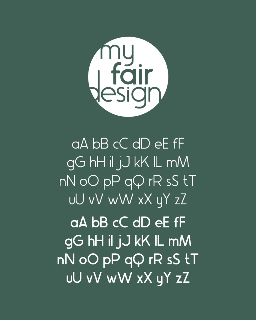 univers typographique myfairdesign